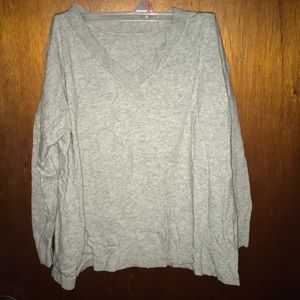 Gray V neck Sweater  size medium